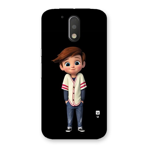 Cute Boy Tim Back Case for Motorola Moto G4