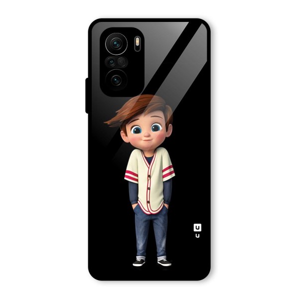 Cute Boy Tim Glass Back Case for Mi 11X Pro