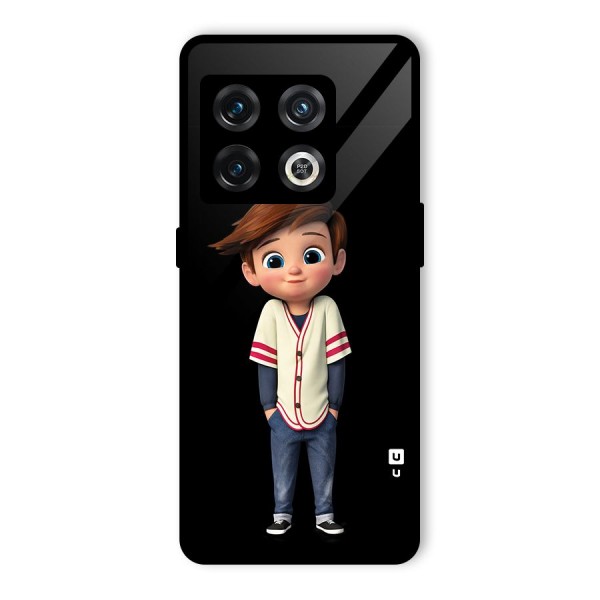 Cute Boy Tim Glass Back Case for OnePlus 10 Pro 5G