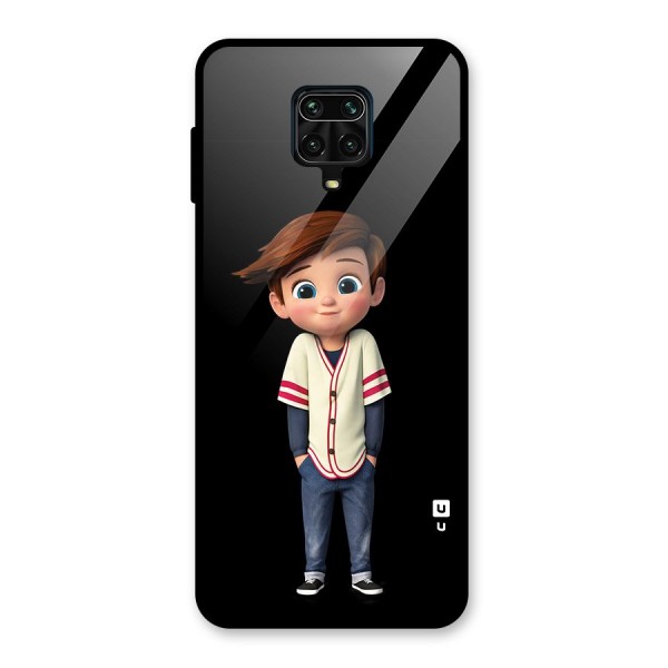 Cute Boy Tim Glass Back Case for Poco M2 Pro