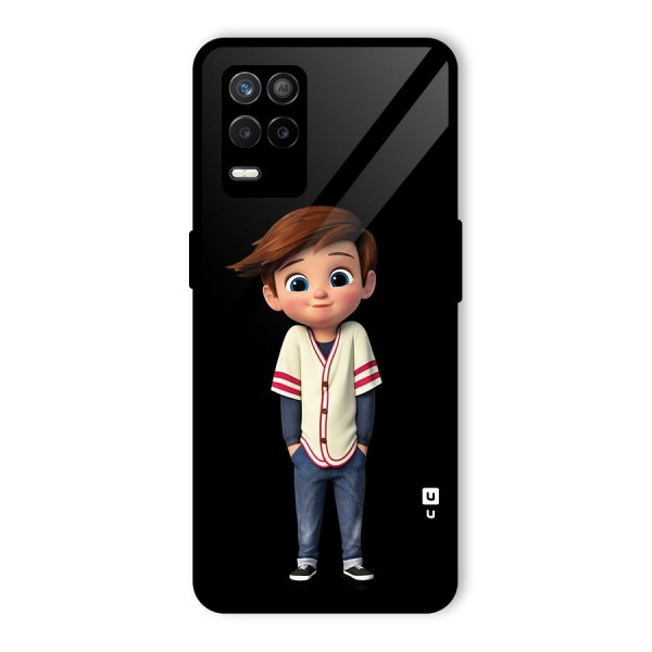 Cute Boy Tim Glass Back Case for Realme 9 5G