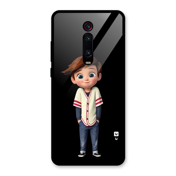 Cute Boy Tim Glass Back Case for Redmi K20 Pro