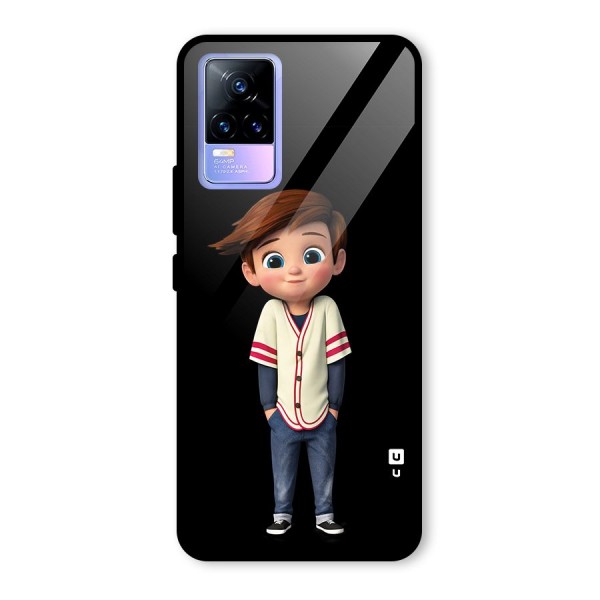 Cute Boy Tim Glass Back Case for Vivo Y73