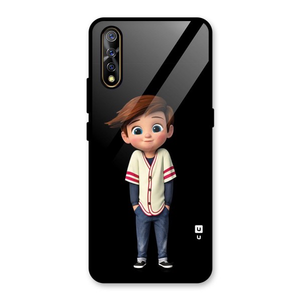 Cute Boy Tim Glass Back Case for Vivo Z1x