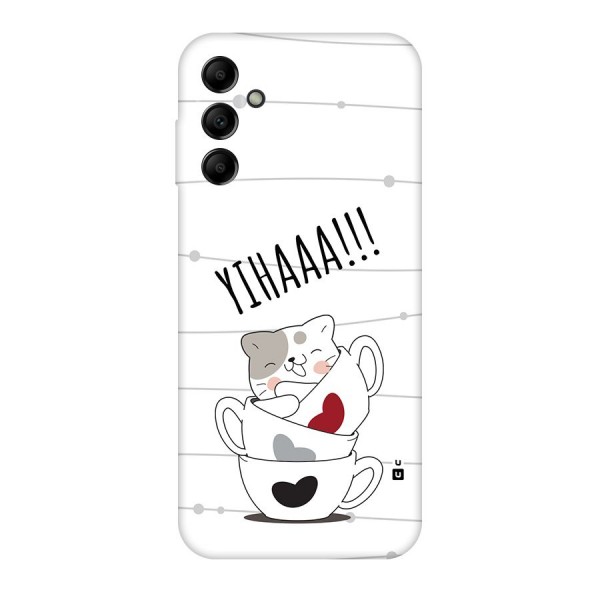 Cute Cat Cup Back Case for Galaxy A14 5G