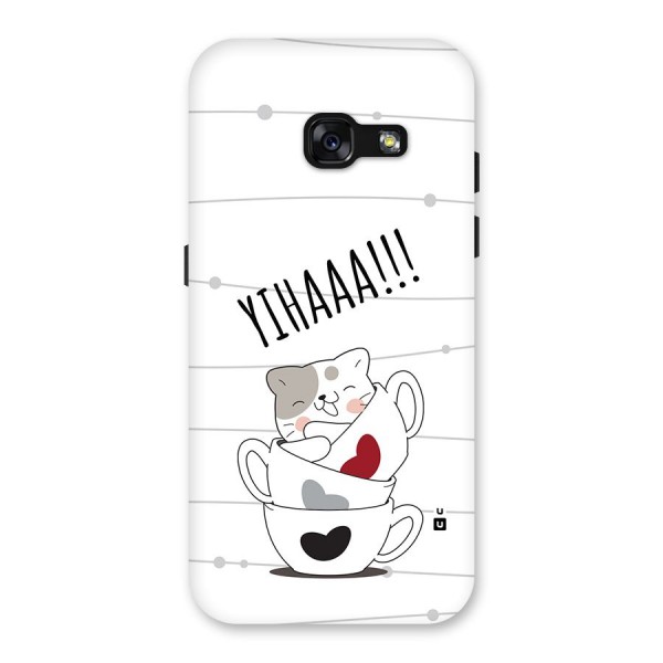 Cute Cat Cup Back Case for Galaxy A3 (2017)