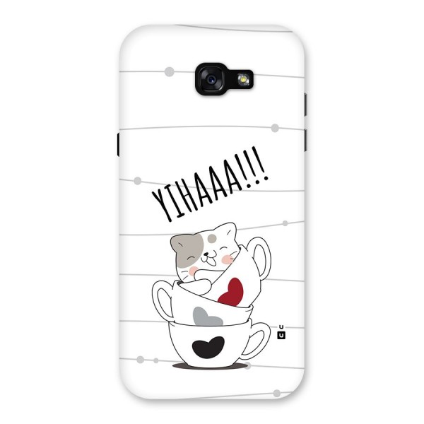 Cute Cat Cup Back Case for Galaxy A7 (2017)