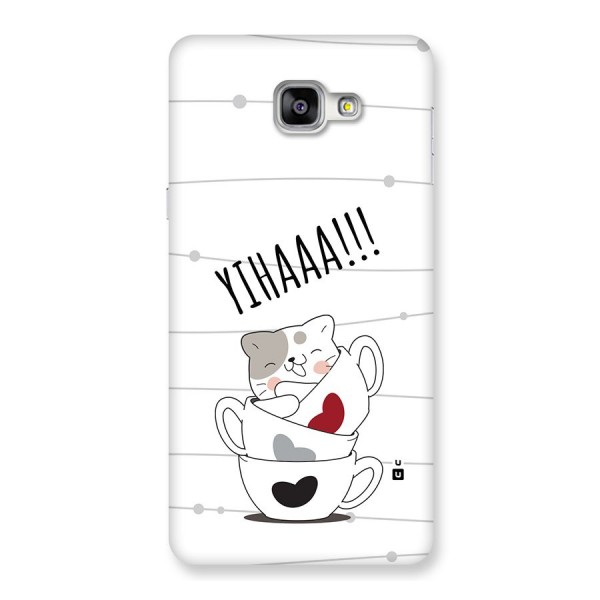 Cute Cat Cup Back Case for Galaxy A9