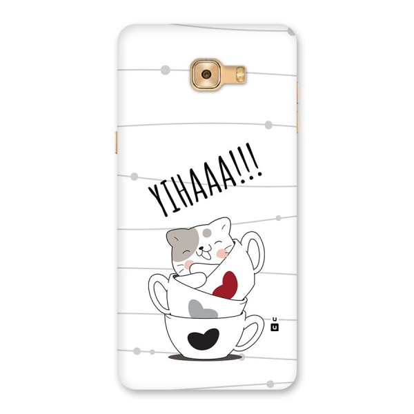 Cute Cat Cup Back Case for Galaxy C9 Pro