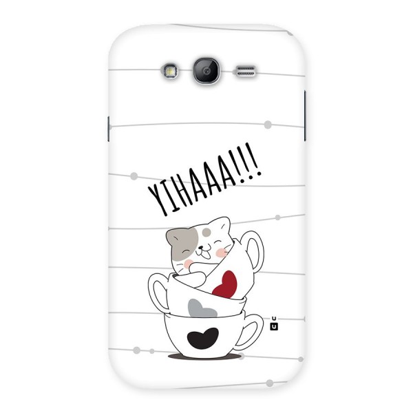 Cute Cat Cup Back Case for Galaxy Grand