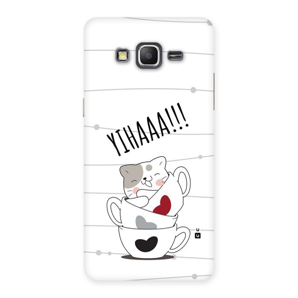 Cute Cat Cup Back Case for Galaxy Grand Prime