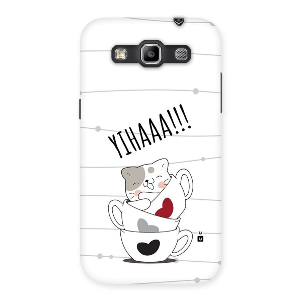 Cute Cat Cup Back Case for Galaxy Grand Quattro