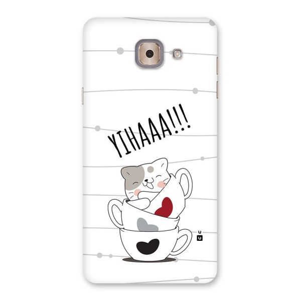 Cute Cat Cup Back Case for Galaxy J7 Max