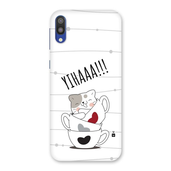 Cute Cat Cup Back Case for Galaxy M10