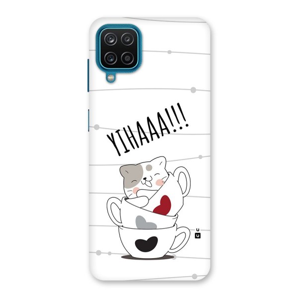 Cute Cat Cup Back Case for Galaxy M12