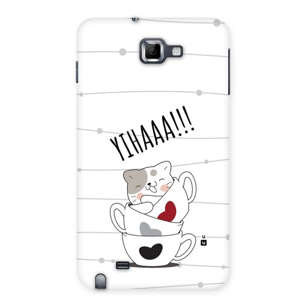 Cute Cat Cup Back Case for Galaxy Note