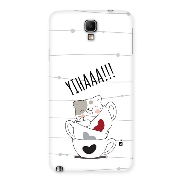 Cute Cat Cup Back Case for Galaxy Note 3 Neo