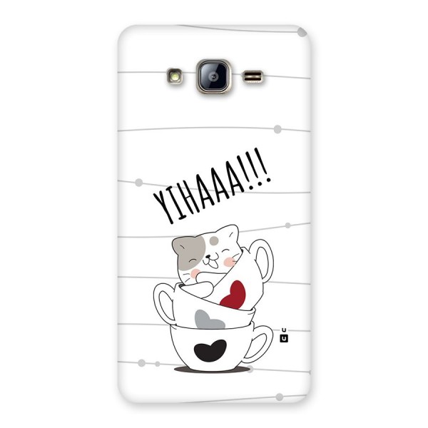 Cute Cat Cup Back Case for Galaxy On5