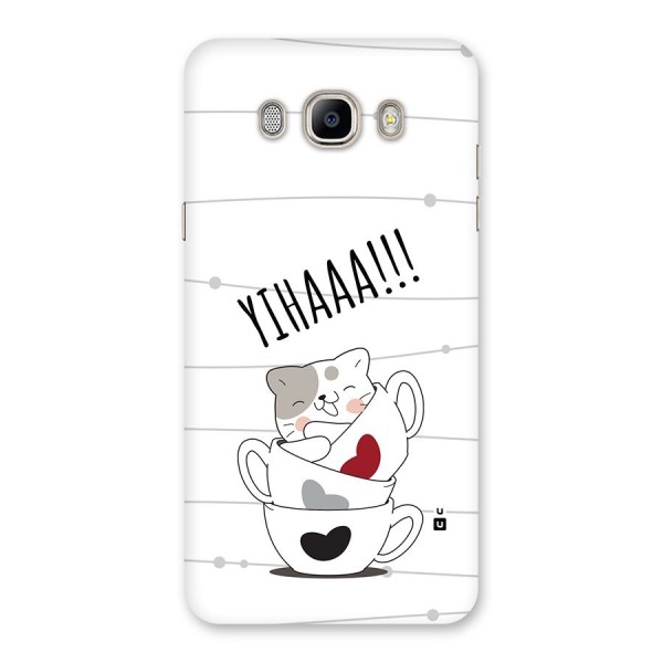 Cute Cat Cup Back Case for Galaxy On8