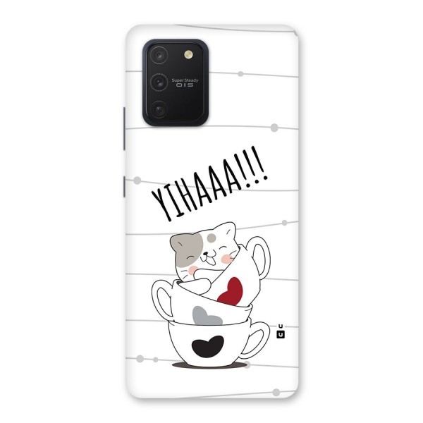 Cute Cat Cup Back Case for Galaxy S10 Lite