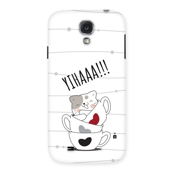 Cute Cat Cup Back Case for Galaxy S4