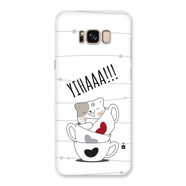 Cute Cat Cup Back Case for Galaxy S8 Plus