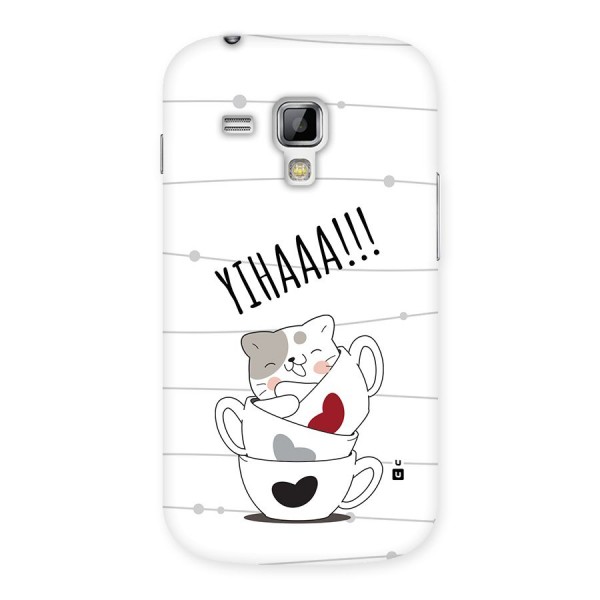 Cute Cat Cup Back Case for Galaxy S Duos