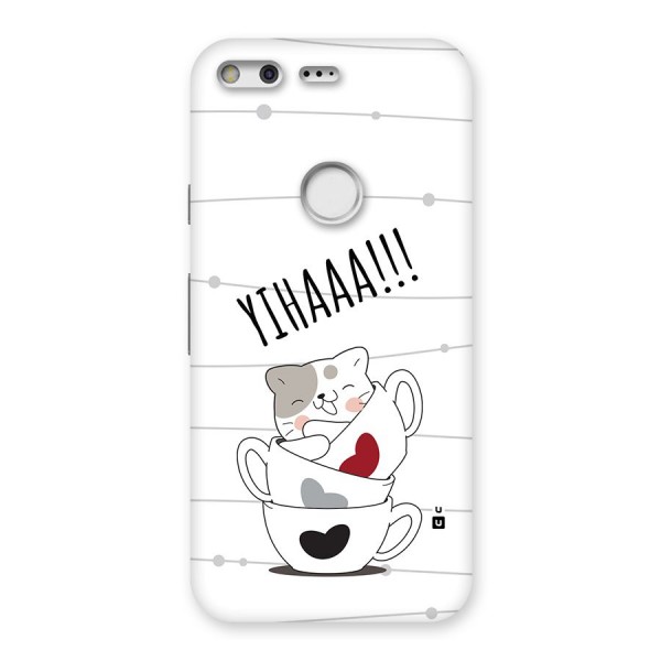 Cute Cat Cup Back Case for Google Pixel XL