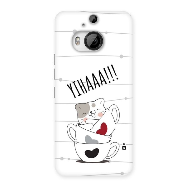 Cute Cat Cup Back Case for HTC One M9 Plus