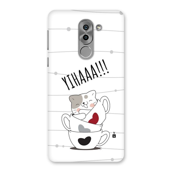 Cute Cat Cup Back Case for Honor 6X