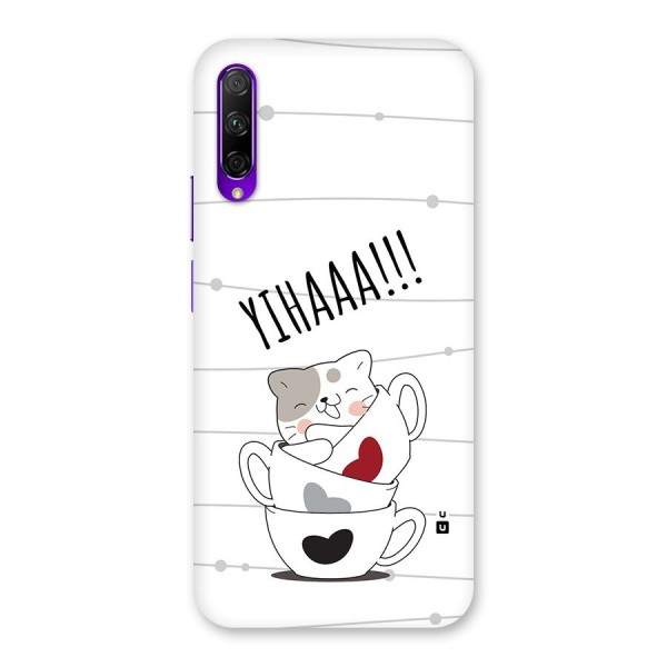 Cute Cat Cup Back Case for Honor 9X Pro