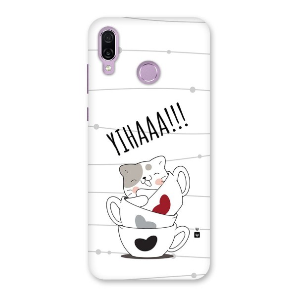 Cute Cat Cup Back Case for Honor Play