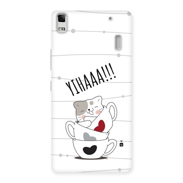 Cute Cat Cup Back Case for Lenovo A7000