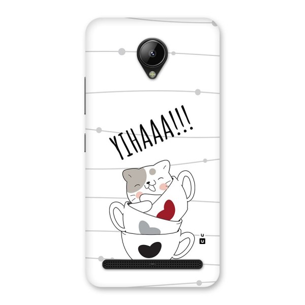 Cute Cat Cup Back Case for Lenovo C2
