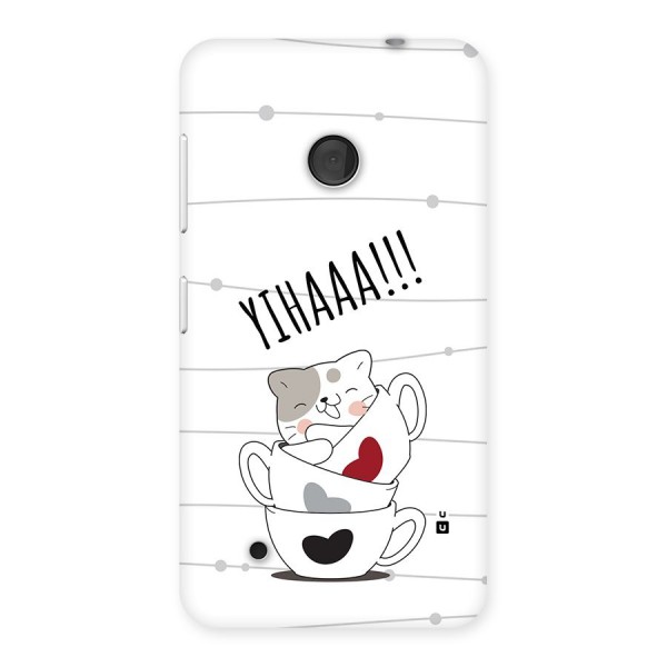 Cute Cat Cup Back Case for Lumia 530