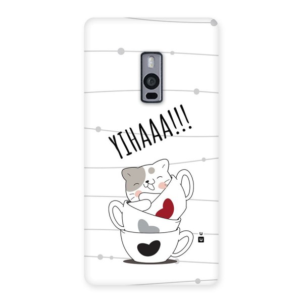 Cute Cat Cup Back Case for OnePlus 2