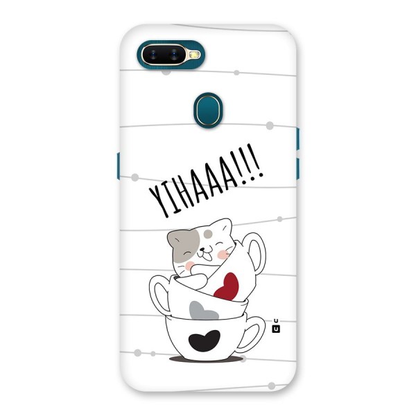 Cute Cat Cup Back Case for Oppo A11k