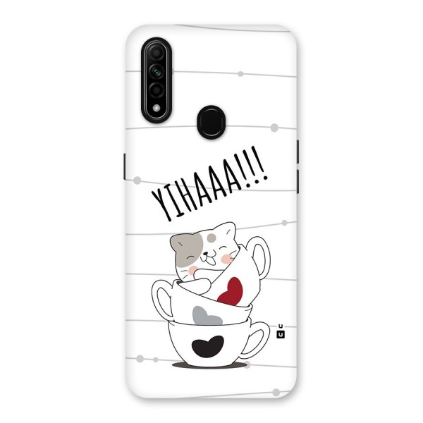 Cute Cat Cup Back Case for Oppo A31