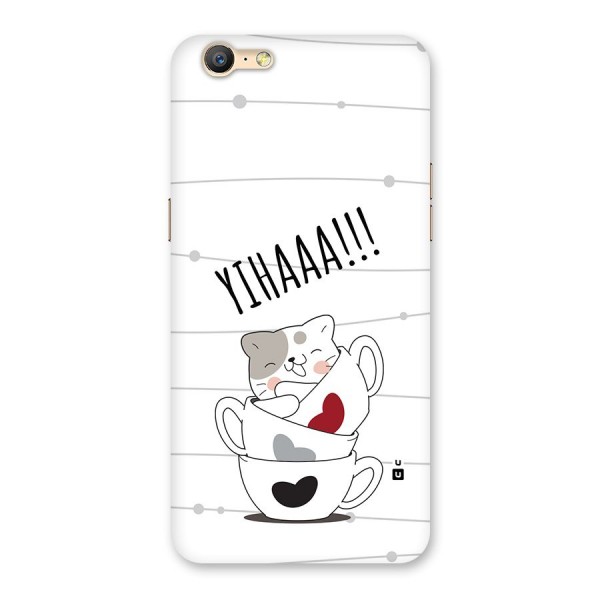 Cute Cat Cup Back Case for Oppo A39