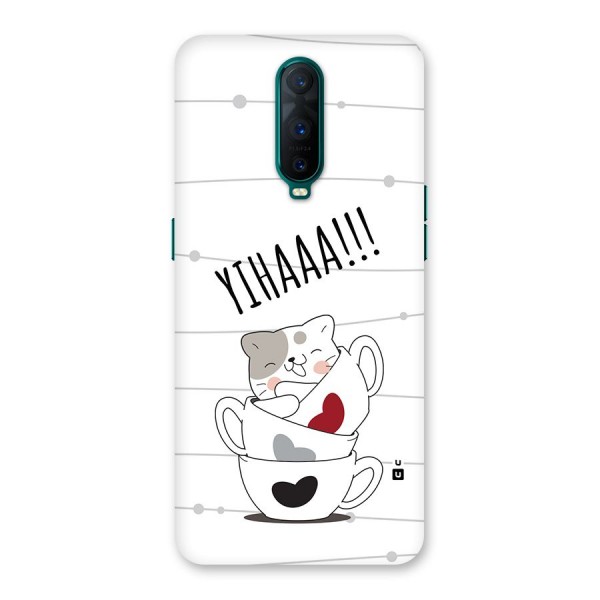 Cute Cat Cup Back Case for Oppo R17 Pro