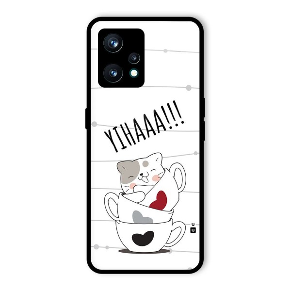 Cute Cat Cup Back Case for Realme 9