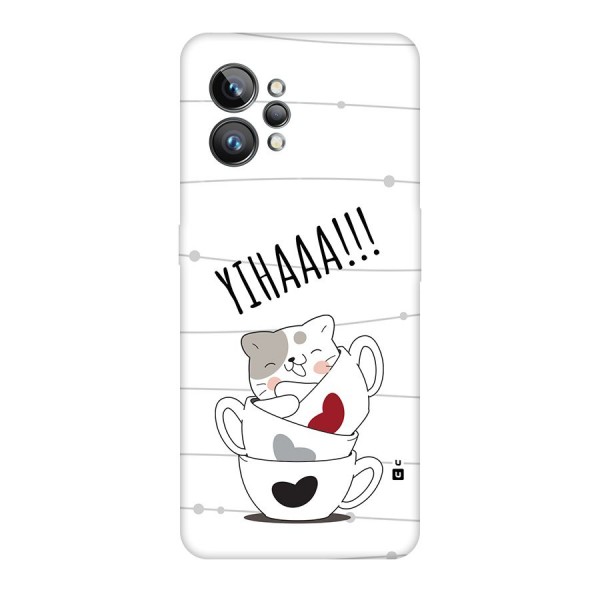 Cute Cat Cup Back Case for Realme GT2 Pro