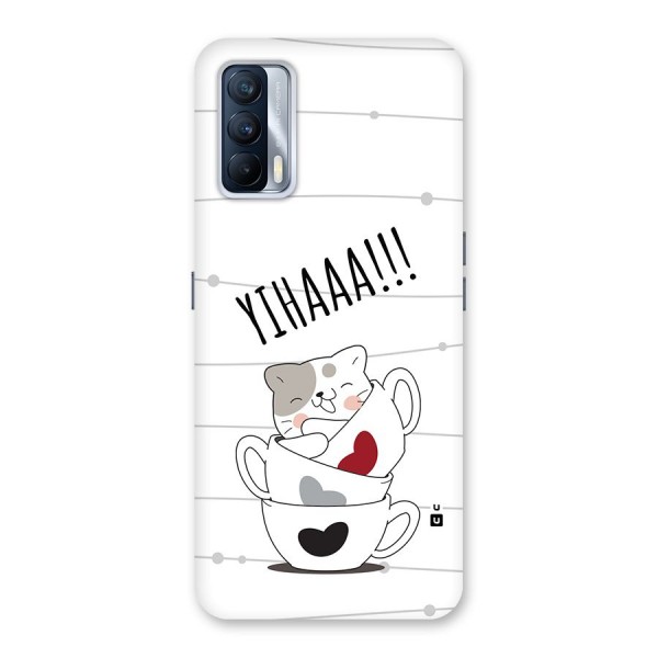 Cute Cat Cup Back Case for Realme X7