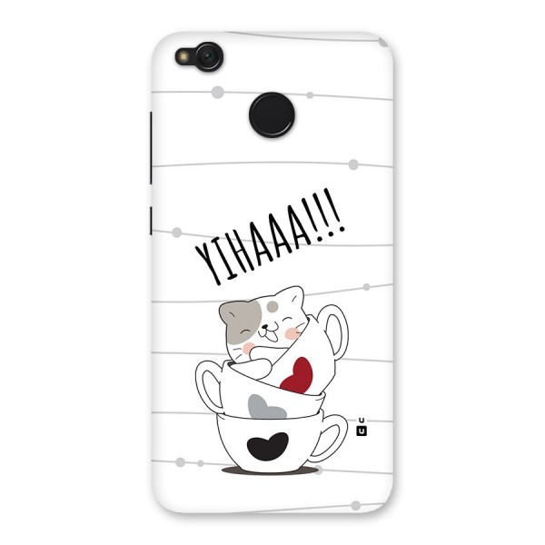 Cute Cat Cup Back Case for Redmi 4