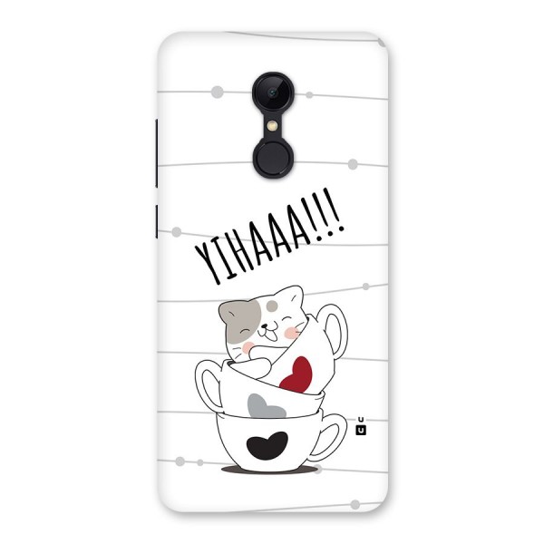 Cute Cat Cup Back Case for Redmi 5