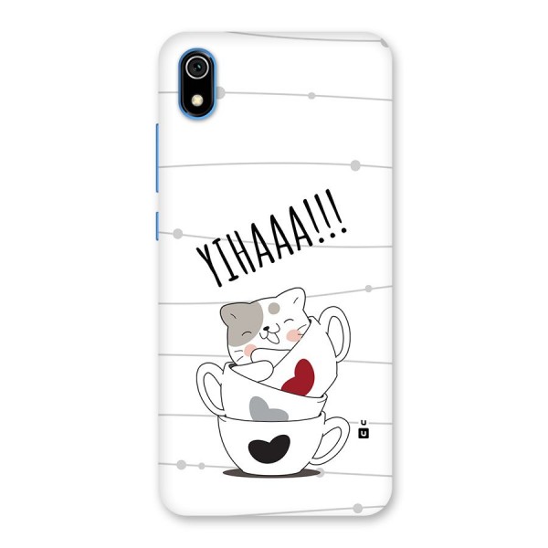 Cute Cat Cup Back Case for Redmi 7A