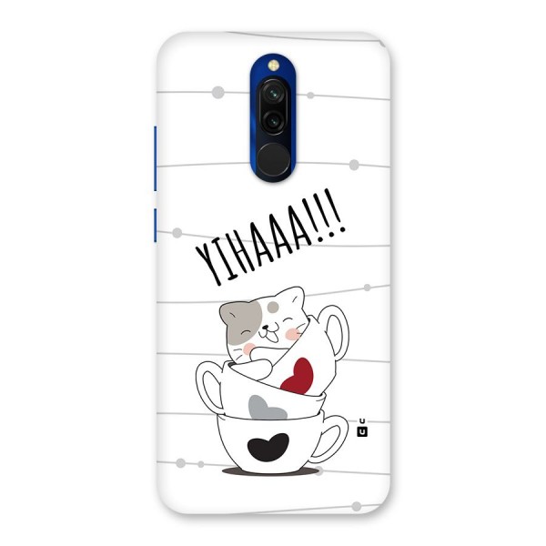 Cute Cat Cup Back Case for Redmi 8