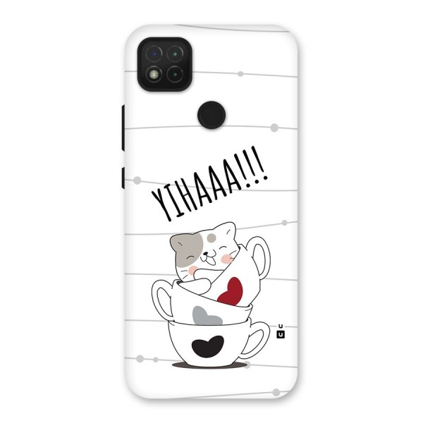 Cute Cat Cup Back Case for Redmi 9C