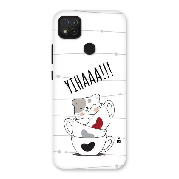 Cute Cat Cup Back Case for Redmi 9 Activ