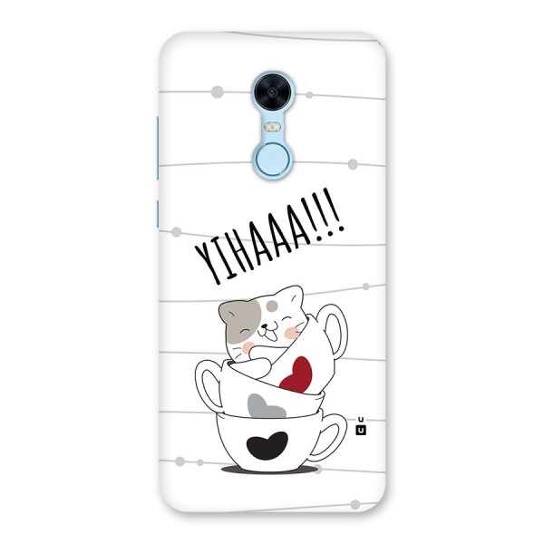 Cute Cat Cup Back Case for Redmi Note 5